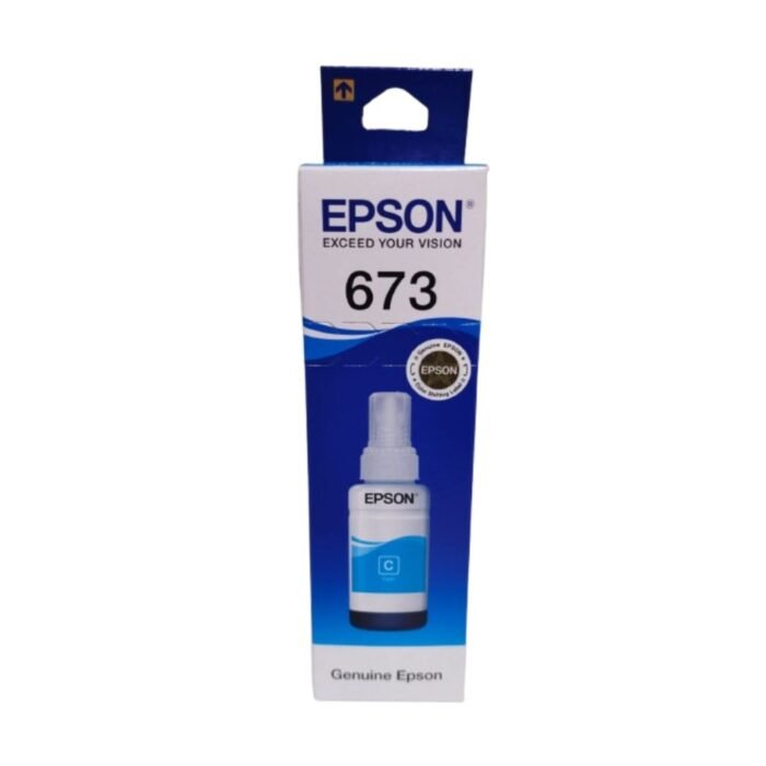 Epson 673 / T6732 Cyan Ink Bottle Cartridge 70ml - Image 1
