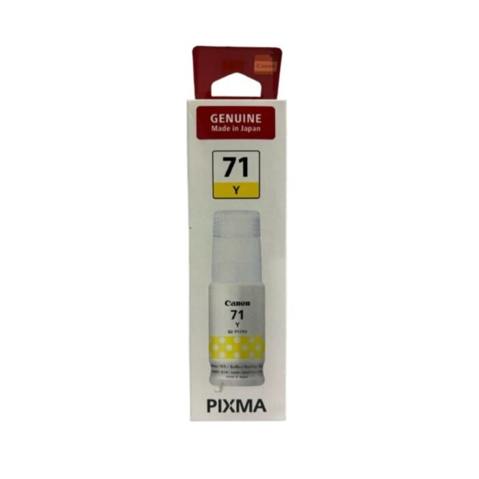 Canon Pixma GI-71 / 71 Yellow Ink Bottle Cartridge (70.0ml) - Image 1
