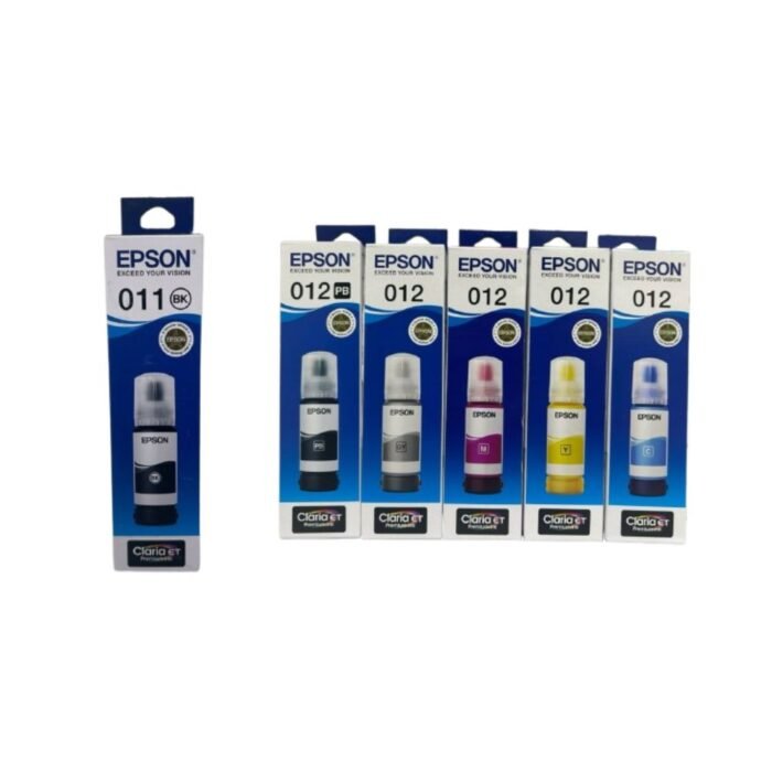 Epson 011 / 012 Ink Bottle Cartridge Set of 6 Colour - Image 1
