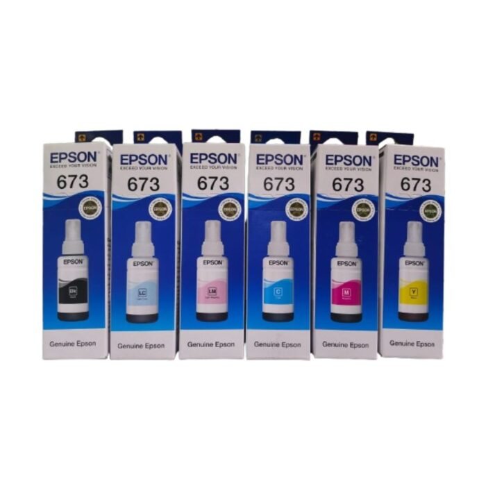 Epson T673 / 673 Ink Bottle Cartridge Set of 6 Colour - Image 1