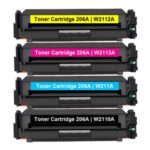 HP 206A / W2110A / W2111A / W2112A / W2113A TONER CARTRIDGE SET