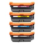 HP 507A / CE400A / CE401A / CE402A / CE403A TONER CARTRIDGE SET OF 4 COLOR