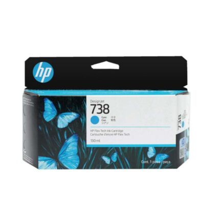 HP 738 Ink Cartridge 130-ml Cyan