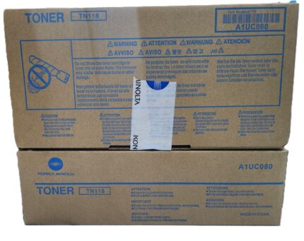 Toner Cartridge TN-118 for Konica Minolta Bizhub – Pack of 2
